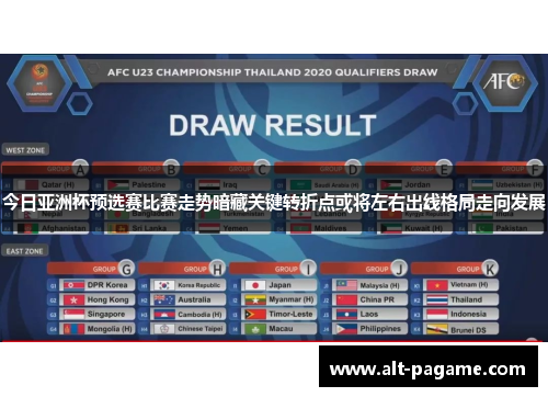 今日亚洲杯预选赛比赛走势暗藏关键转折点或将左右出线格局走向发展 今日亚洲杯预选赛比赛走势暗藏关键转折点或将左右出线格局走向发展